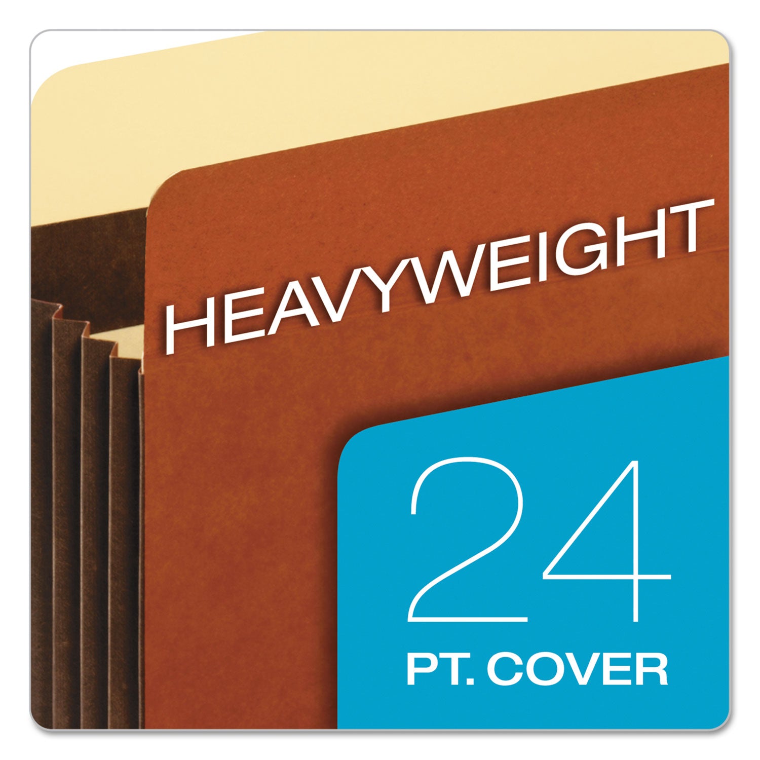 Pendaflex Letter Recycled Expanding File - 8 1/2" x 11" - 5 1/4" Expansion - 24 pt. - Tyvek - Brown - Reinforced, Heavyweight Cover, Heavy Duty, Wear Resistant, Tear Resistant, Tyvek Gusset, Reinforced Gusset - 10% Recycled - 10 / Box