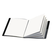 8 1/2" x 11" - 48 Sheets Capacity - 24 Internal Pocket(s) - Polypropylene, Poly - Black - Acid-free, Spine Label, Clear Overlay, PVC-free - 1 Each