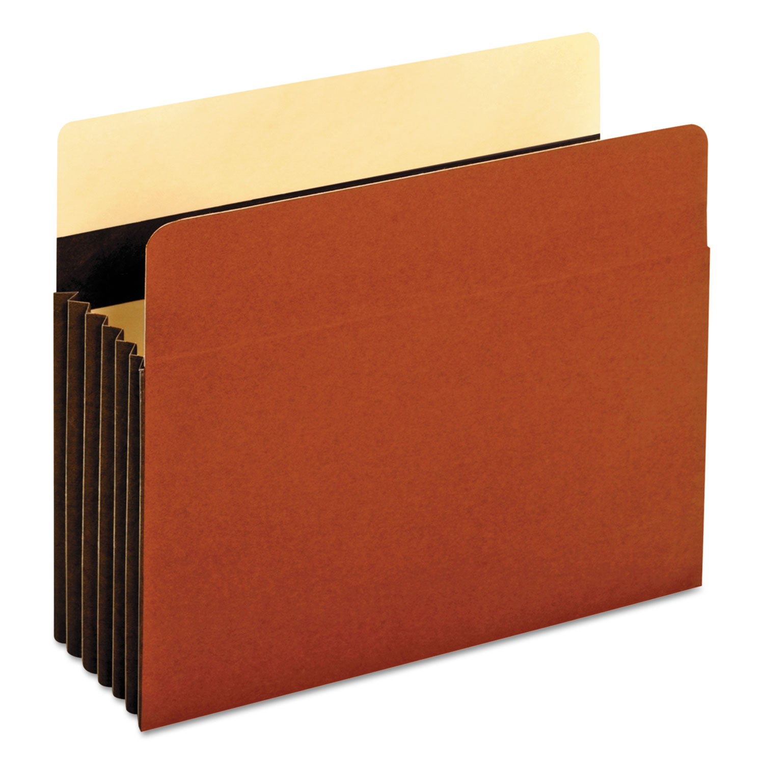 Pendaflex Letter Recycled Expanding File - 8 1/2" x 11" - 5 1/4" Expansion - 24 pt. - Tyvek - Brown - Reinforced Base, Reinforced Base, Heavy Duty, Tear Resistant, Wear Resistant, Durable - 10% Recycled - 10 / Box