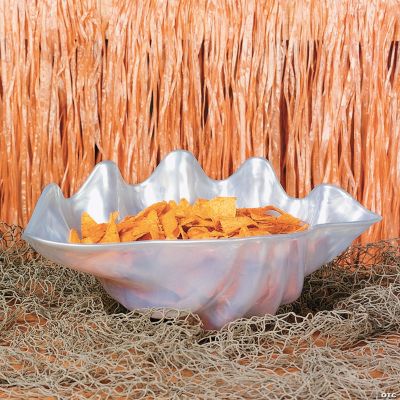 Large Plastic Seashell Bowl - 1 Piece