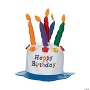 Child'S Birthday Cake W/Candles Hat - 1 Piece