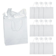 Medium White Gift Bags - 12 Pieces
