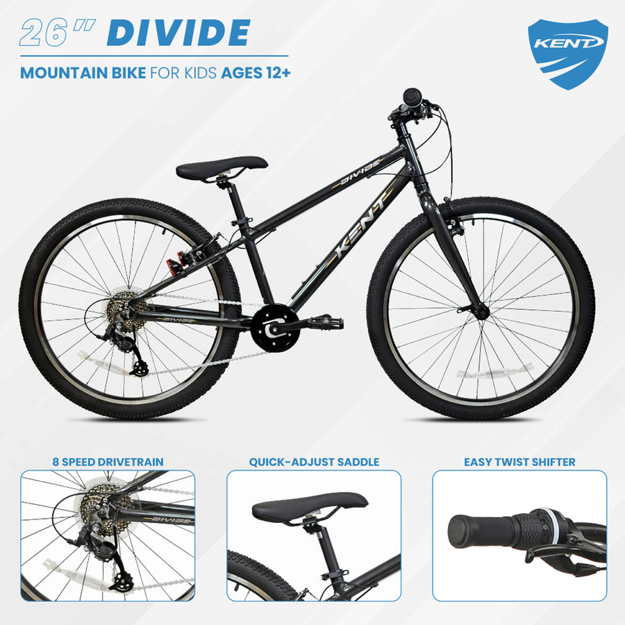 26" Kent Divide,Black