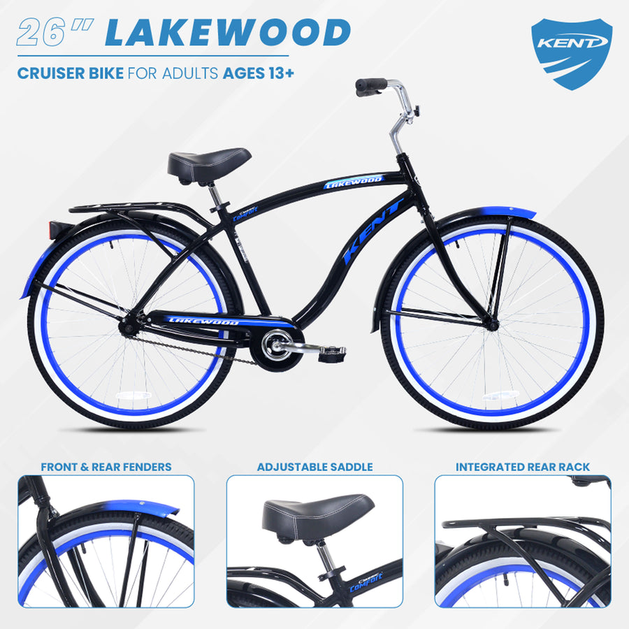 26" Kent Lakewood,Black/Blue