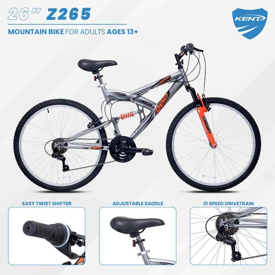 26" Kent Z265 ,Grey/Orange