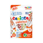 Stamperello Color & Stamp Washable Felt Tip Pens - 6 Pieces