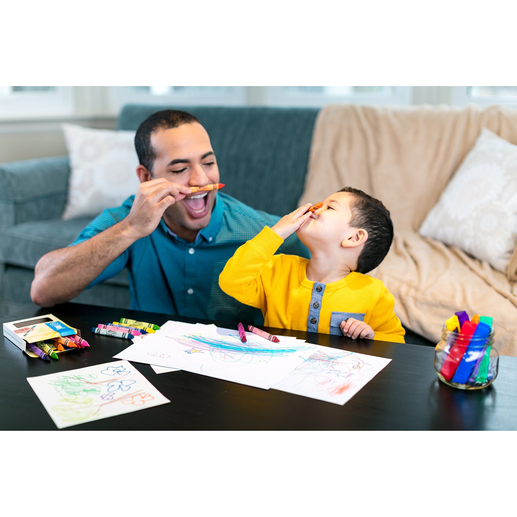 Washable Tripod Grip Crayons, 8 Count