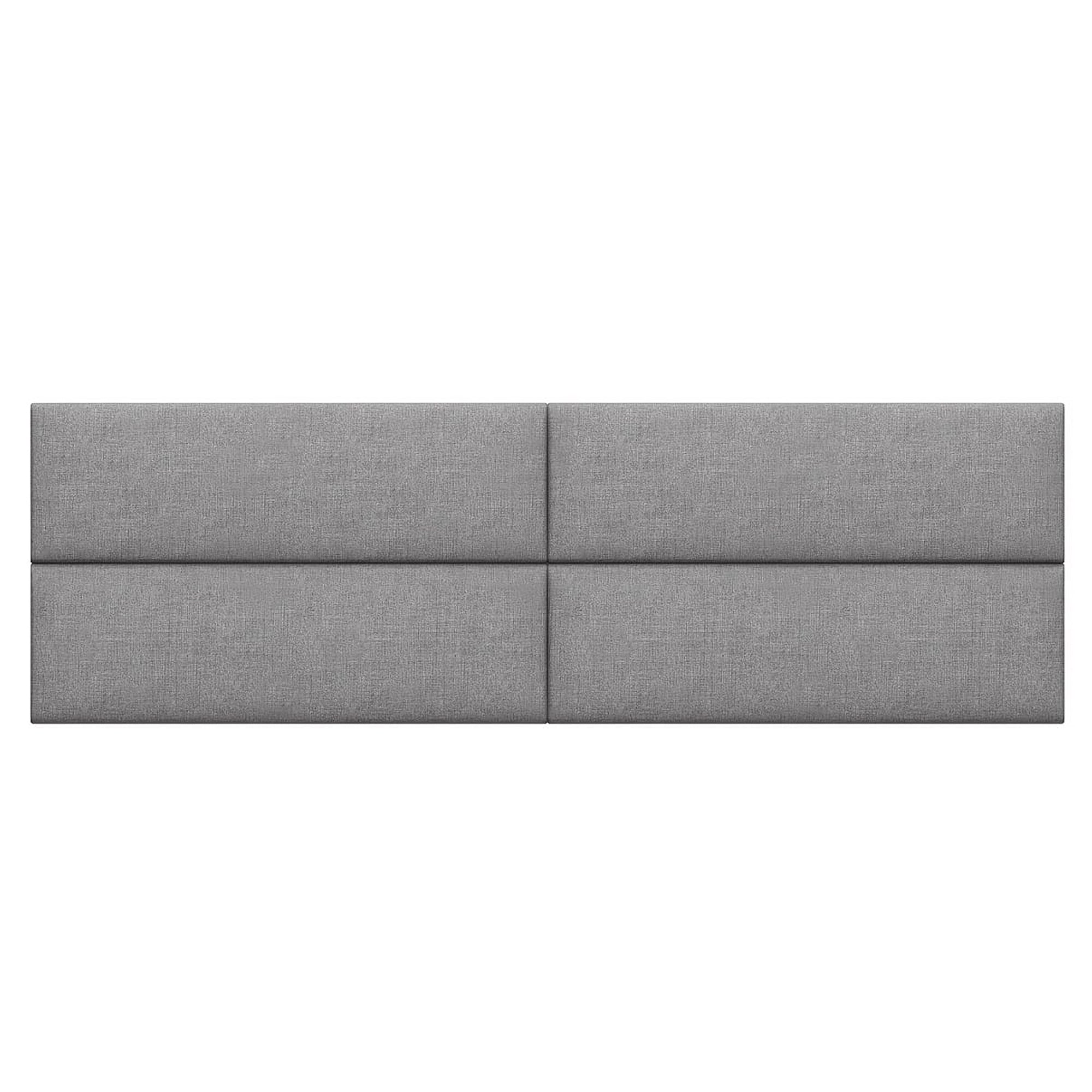 Jaxx Panelist Modern Padded Headboard – Set of 4 Wall Mounted Panels - King, Surf Turquoise Microvelvet
