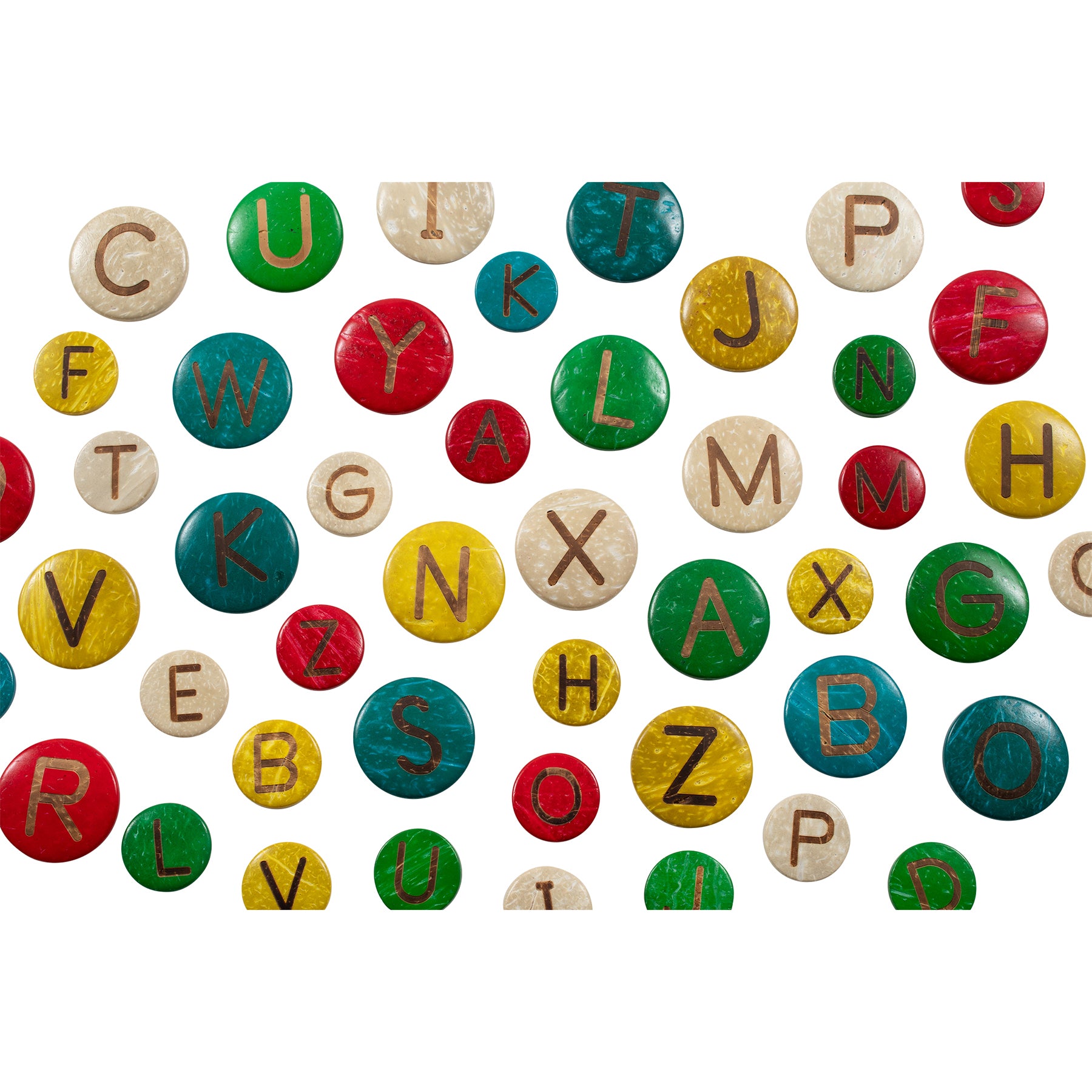 Coconut Letters - Uppercase - Set of 52