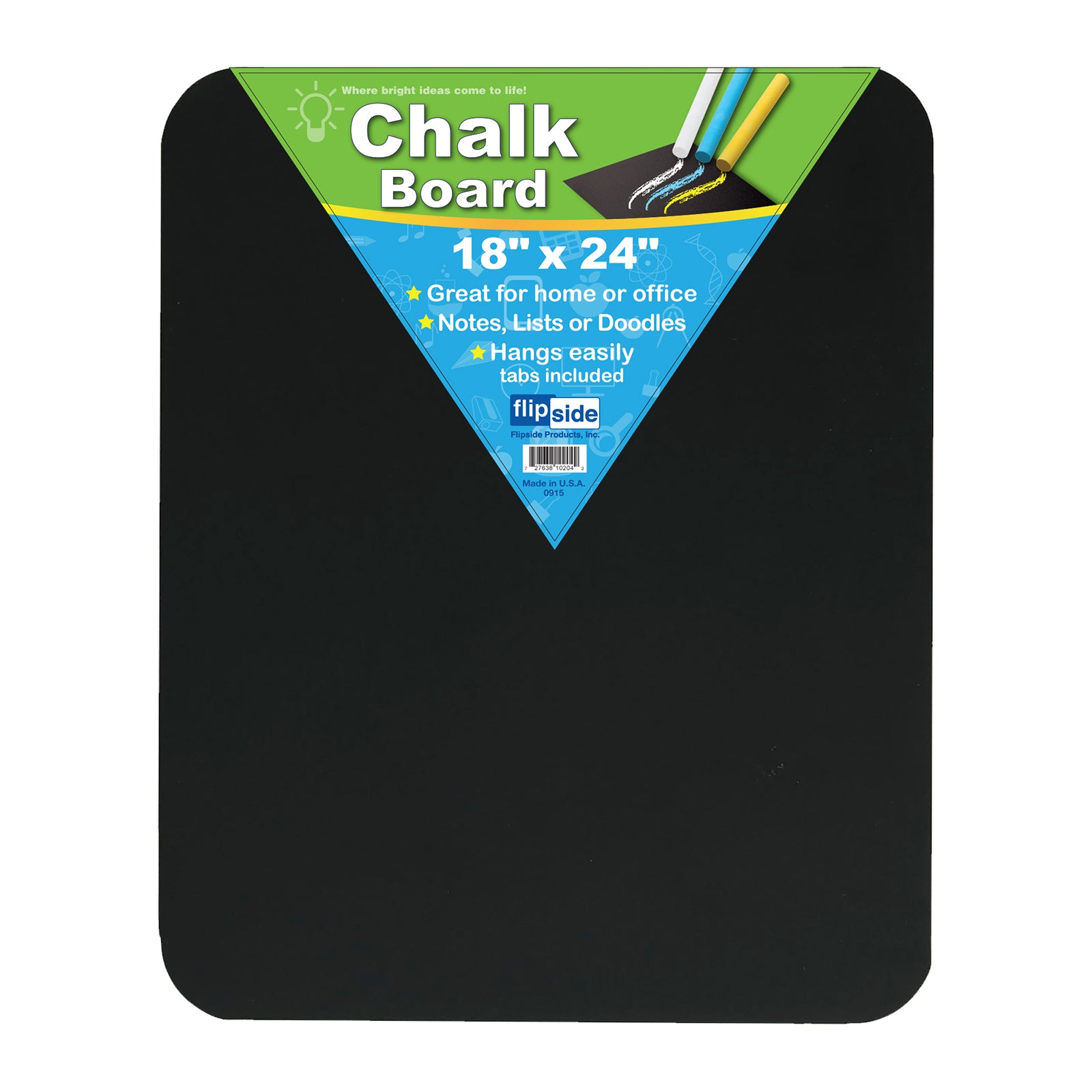 Chalk Board, Black, 18" x 24"