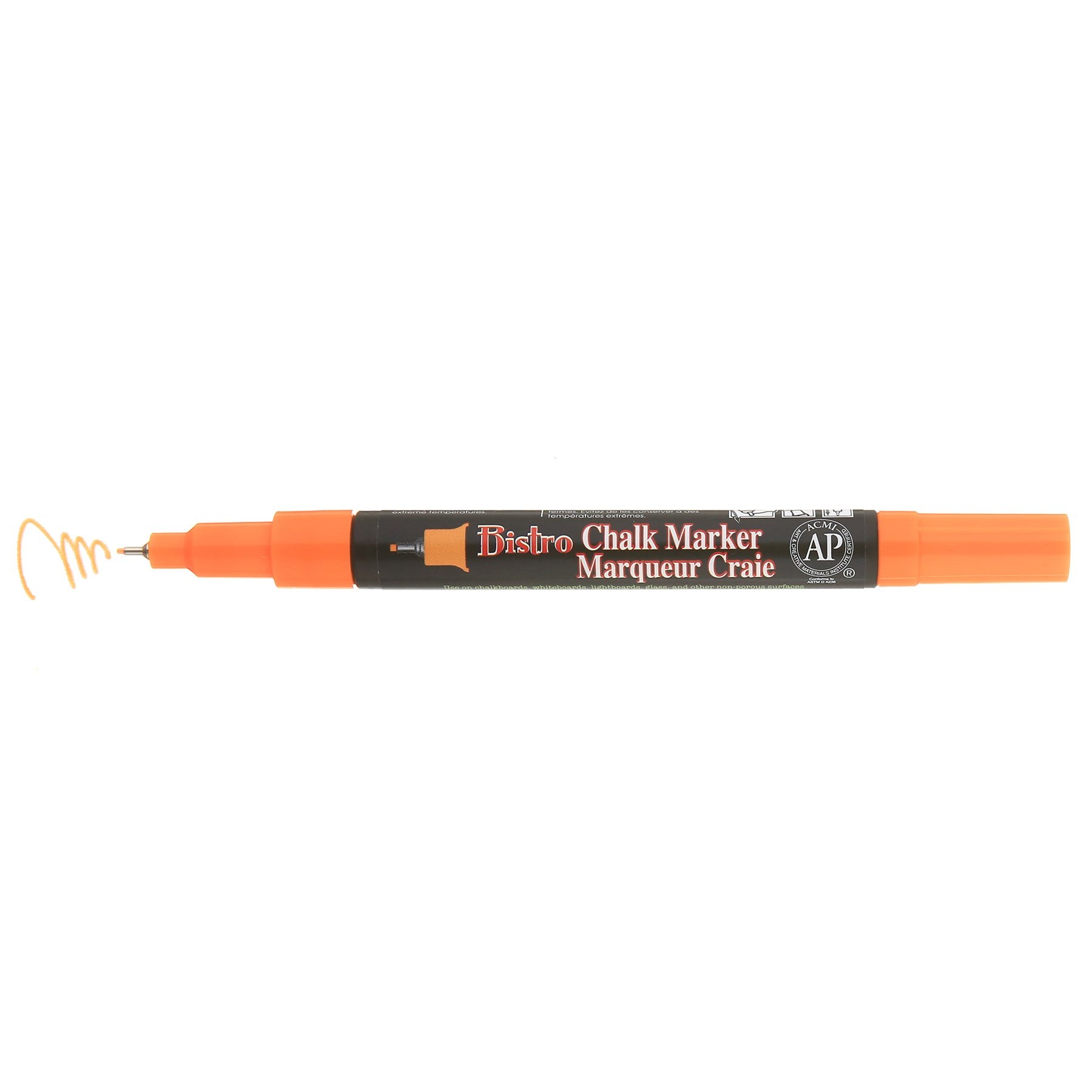 Bistro Chalk Marker, Extra Fine, 485F-S, Fluorescent Orange