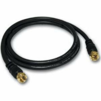 C2G 27030 Value Series F-Type RG59 Composite Audio/Video Cable, Black (6 Feet, 1.82 Meters)