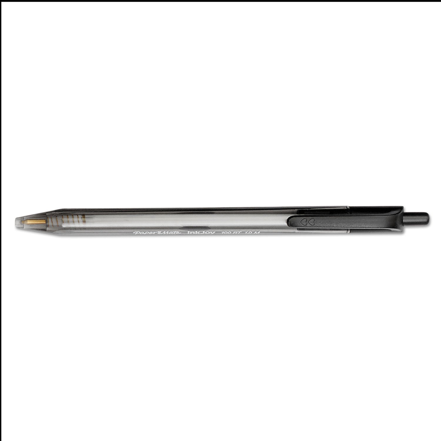 Paper Mate InkJoy 100 RT Pens - 1 mm Medium Pen Point - Retractable - Black Ink - Translucent Barrel - 20 / Pack