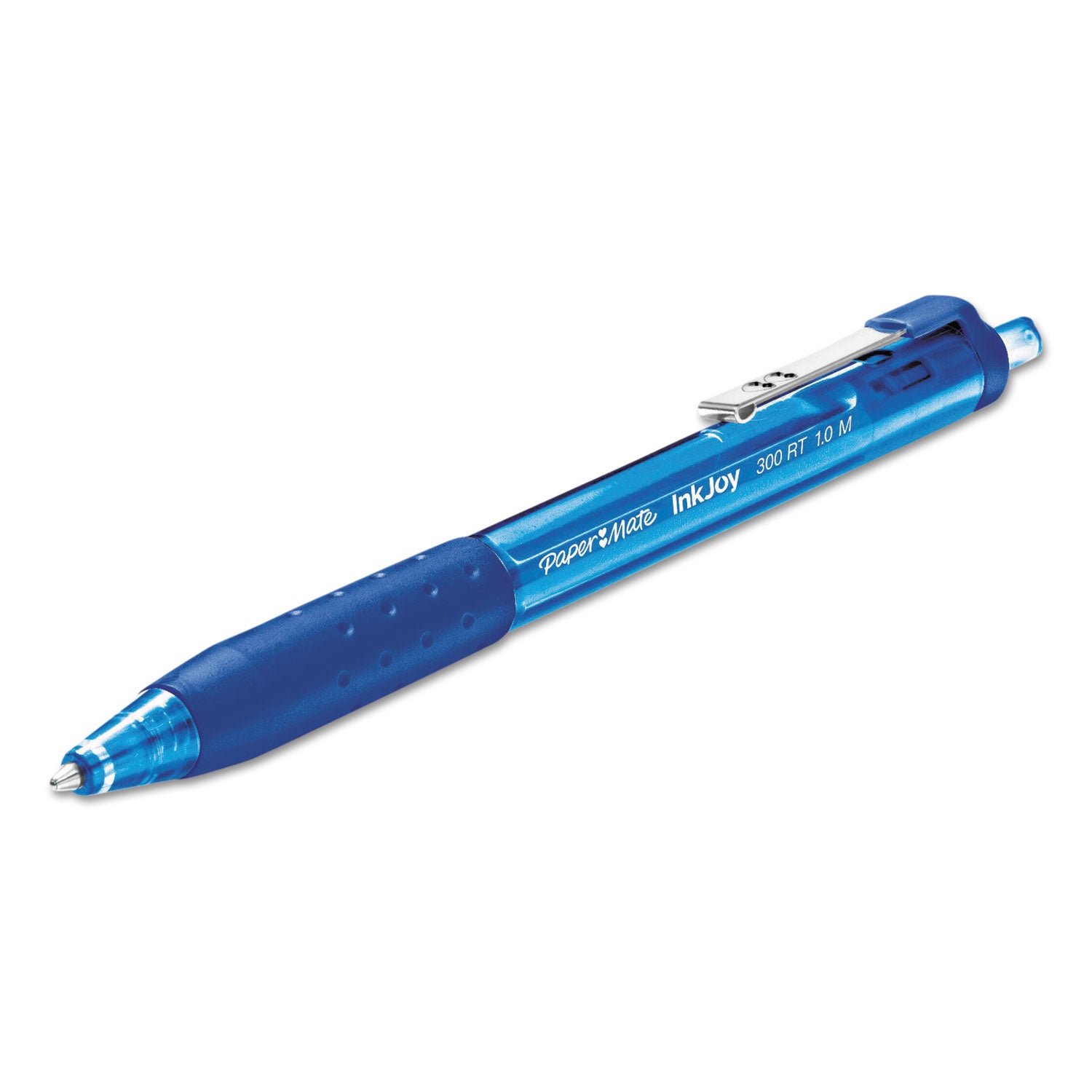 Paper Mate Inkjoy 300 RT Ballpoint Pens - 1 mm Pen Point - Retractable - Blue Ink - Blue Barrel - 1 Dozen