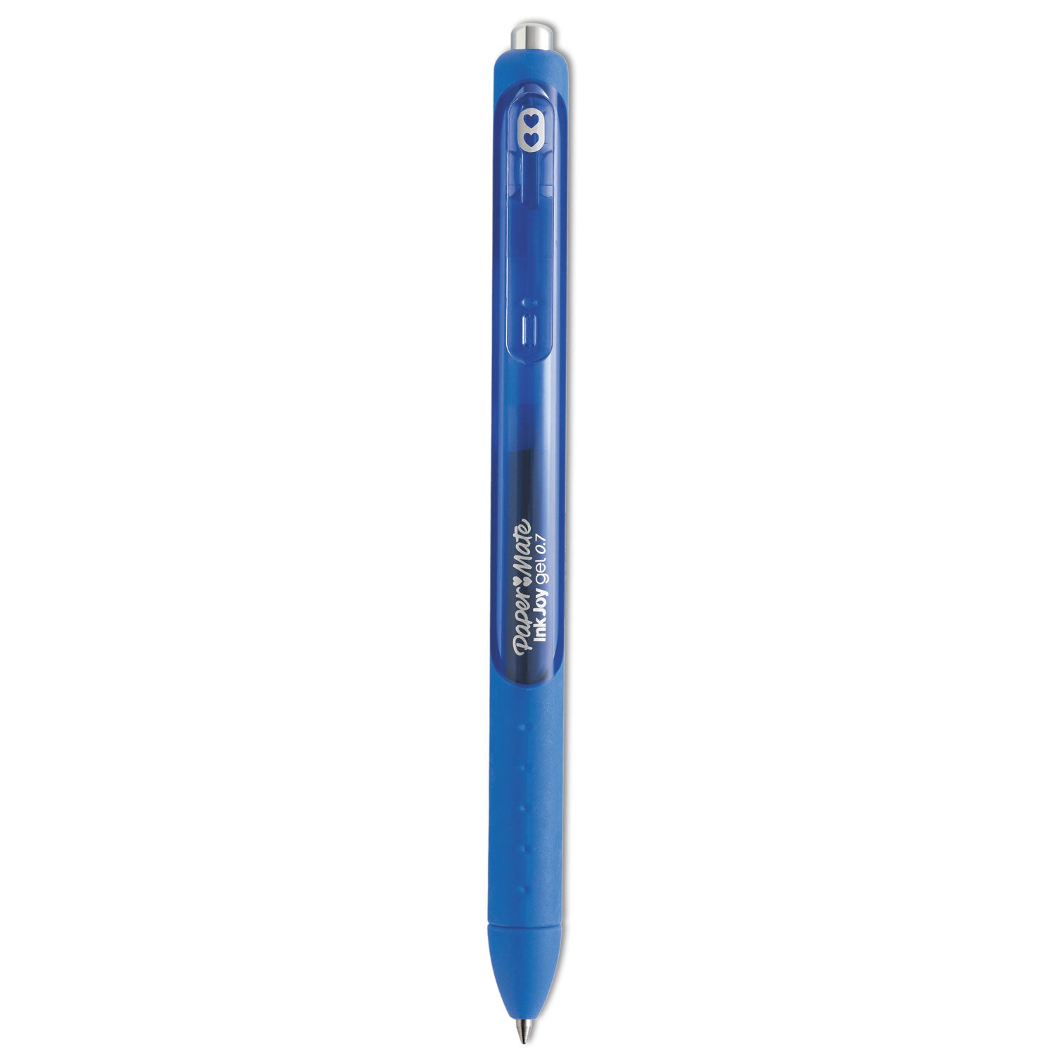 Paper Mate InkJoy Gel Pen - 0.7 mm Pen Point - Retractable - Blue Ink - Gel-based - Blue Barrel - 1 Dozen