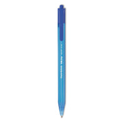 Paper Mate InkJoy 100 RT Pens - 1 mm Medium Pen Point - Retractable - Blue Ink - Translucent Barrel - 1 Dozen