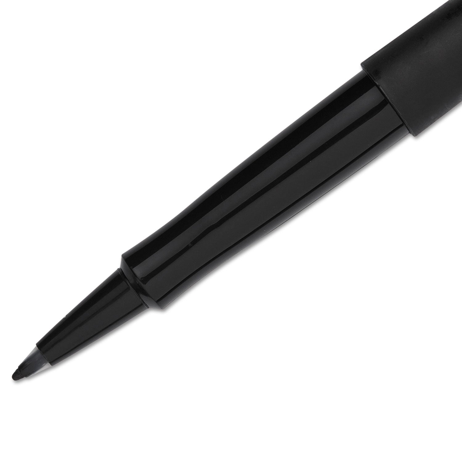 Paper Mate Flair Medium Point Porous Markers - 1.4 mm Medium Bullet Pen Point - Black Ink - Water Based - Black Barrel - Felt Tip - 36 / Pack