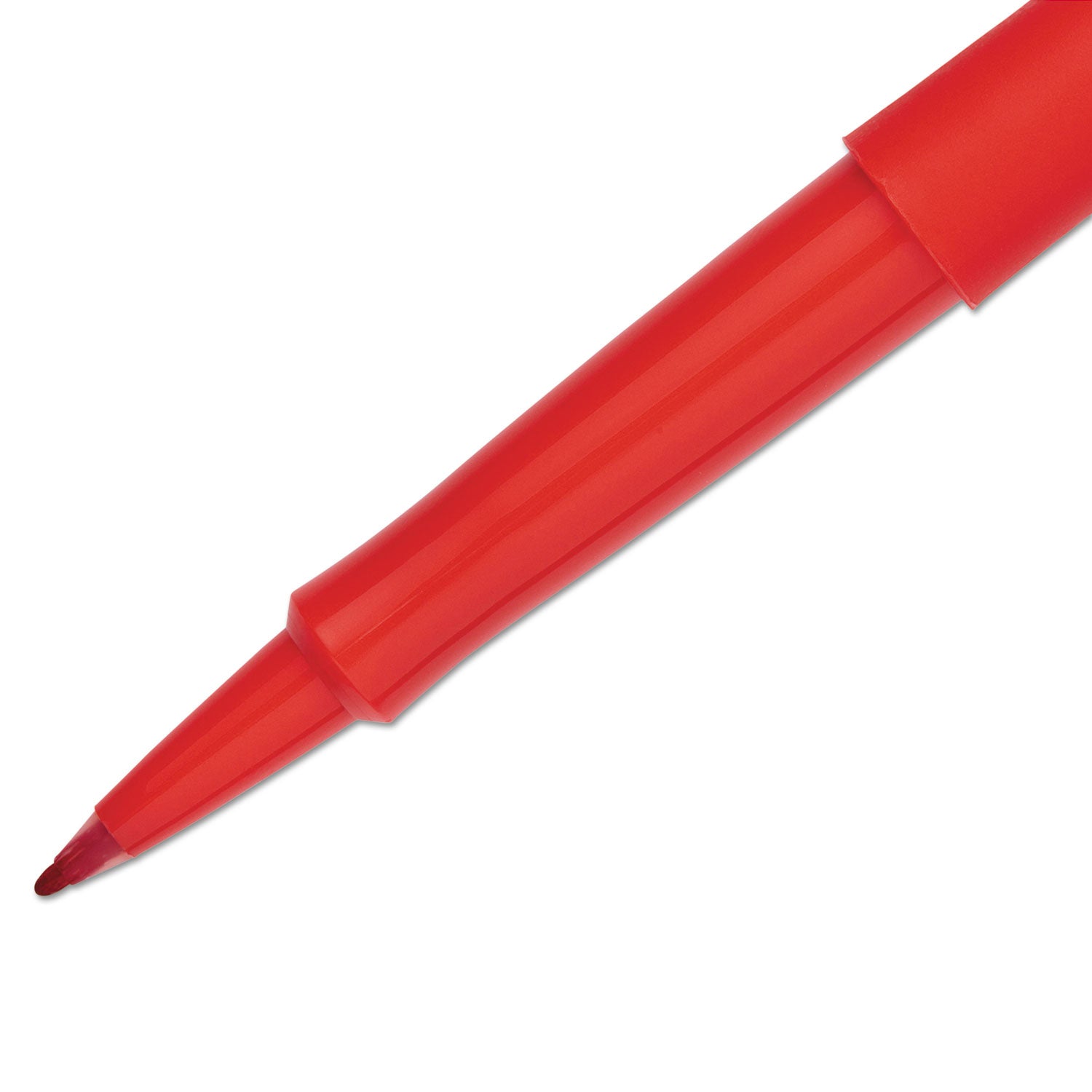 Paper Mate Flair Medium Point Porous Markers - 1.4 mm Medium Bullet Pen Point - Red Ink - Water Based - Red Barrel - Felt Tip - 36 / Pack