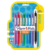 Paper Mate Inkjoy 300 RT Ballpoint Pens - 1 mm Pen Point - Retractable - Green, Magenta, Red, Orange, Turquoise, Black, Blue, Purple Ink - Assorted Barrel - 8 / Pack