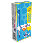 Paper Mate Inkjoy 300 RT Ballpoint Pens - 1 mm Pen Point - Retractable - Blue Ink - Blue Barrel - 1 Dozen