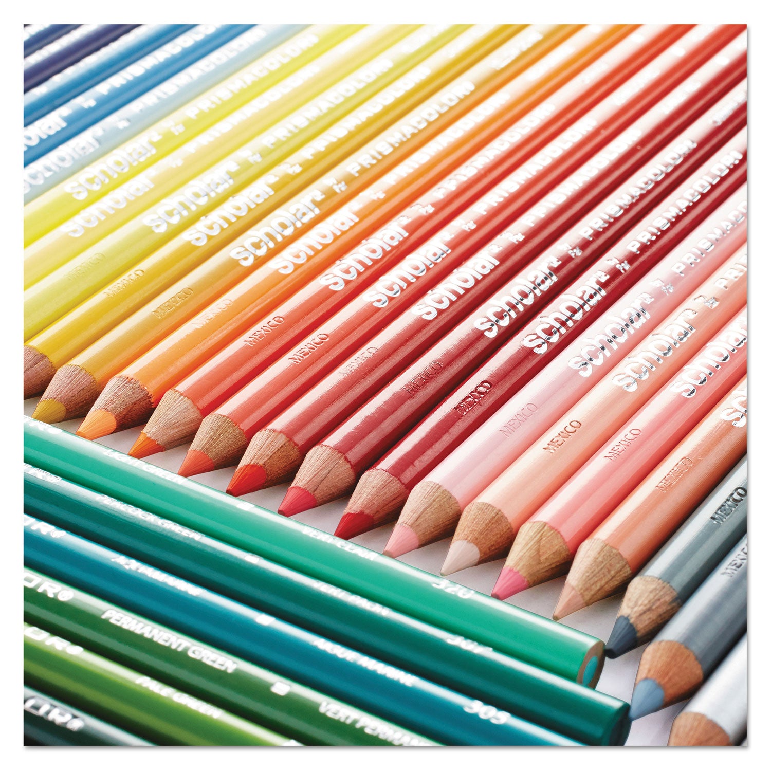 Prismacolor Scholar Colored Pencils - Assorted Lead - Assorted Wood Barrel - 24 / Pack