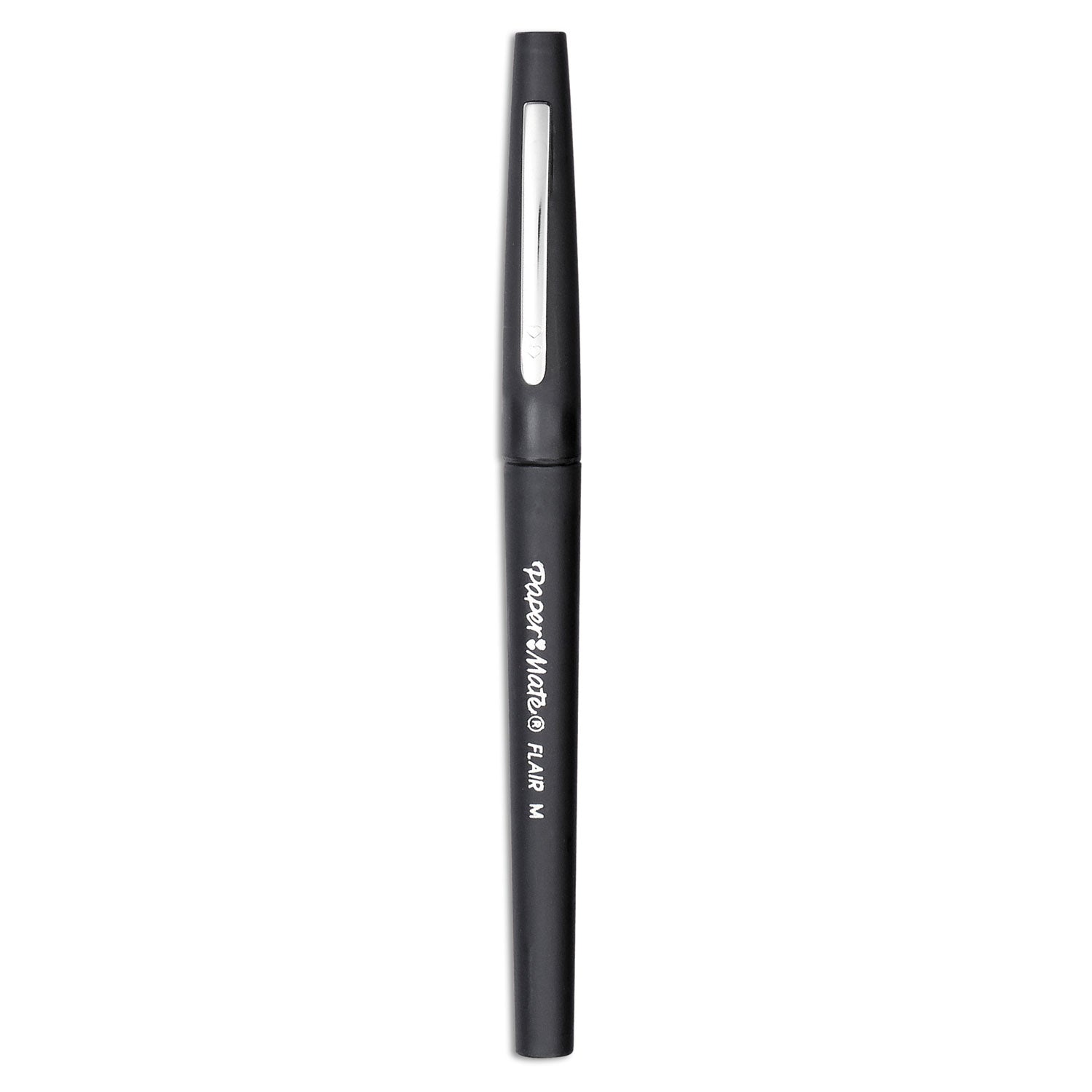 Paper Mate Flair Medium Point Porous Markers - 1.4 mm Medium Bullet Pen Point - Black Ink - Water Based - Black Barrel - Felt Tip - 36 / Pack