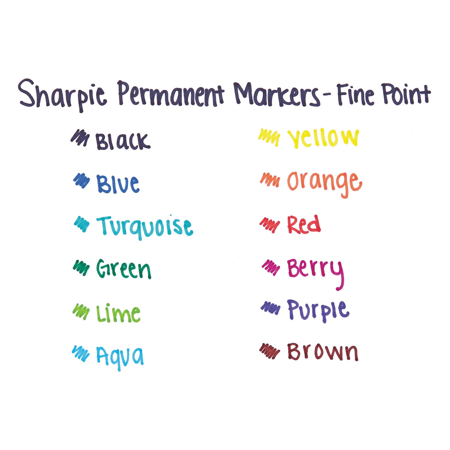 Sharpie Permanent Marker, Bold/Fine Point, Blue Ink, 1 Dozen
