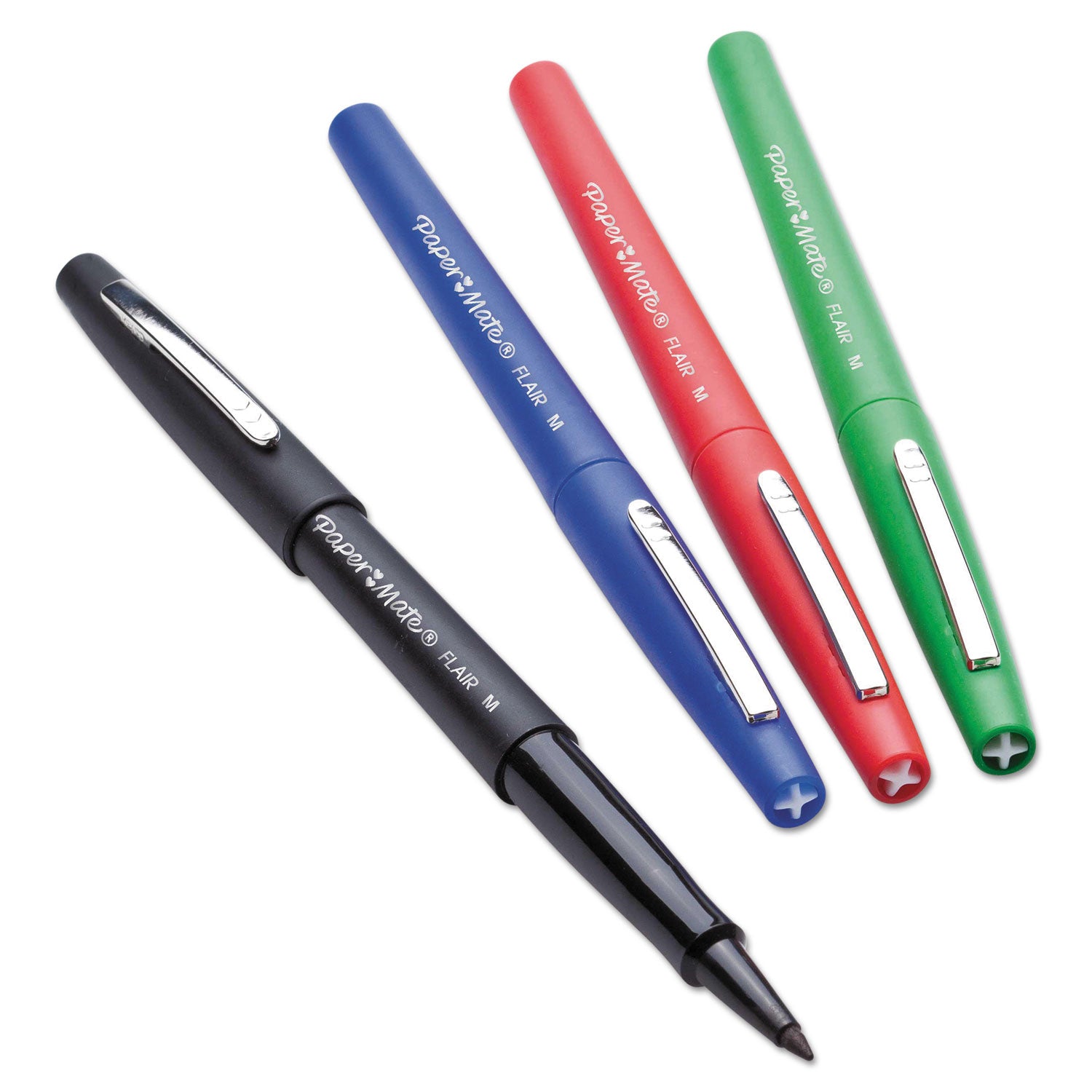 Paper Mate Flair Medium Point Porous Markers - 1.4 mm Medium Bullet Pen Point - Red Ink - Water Based - Red Barrel - Felt Tip - 36 / Pack