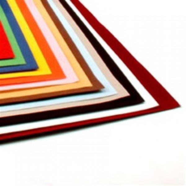 Velour Paper - 10 sheets 8.5"x11", Red