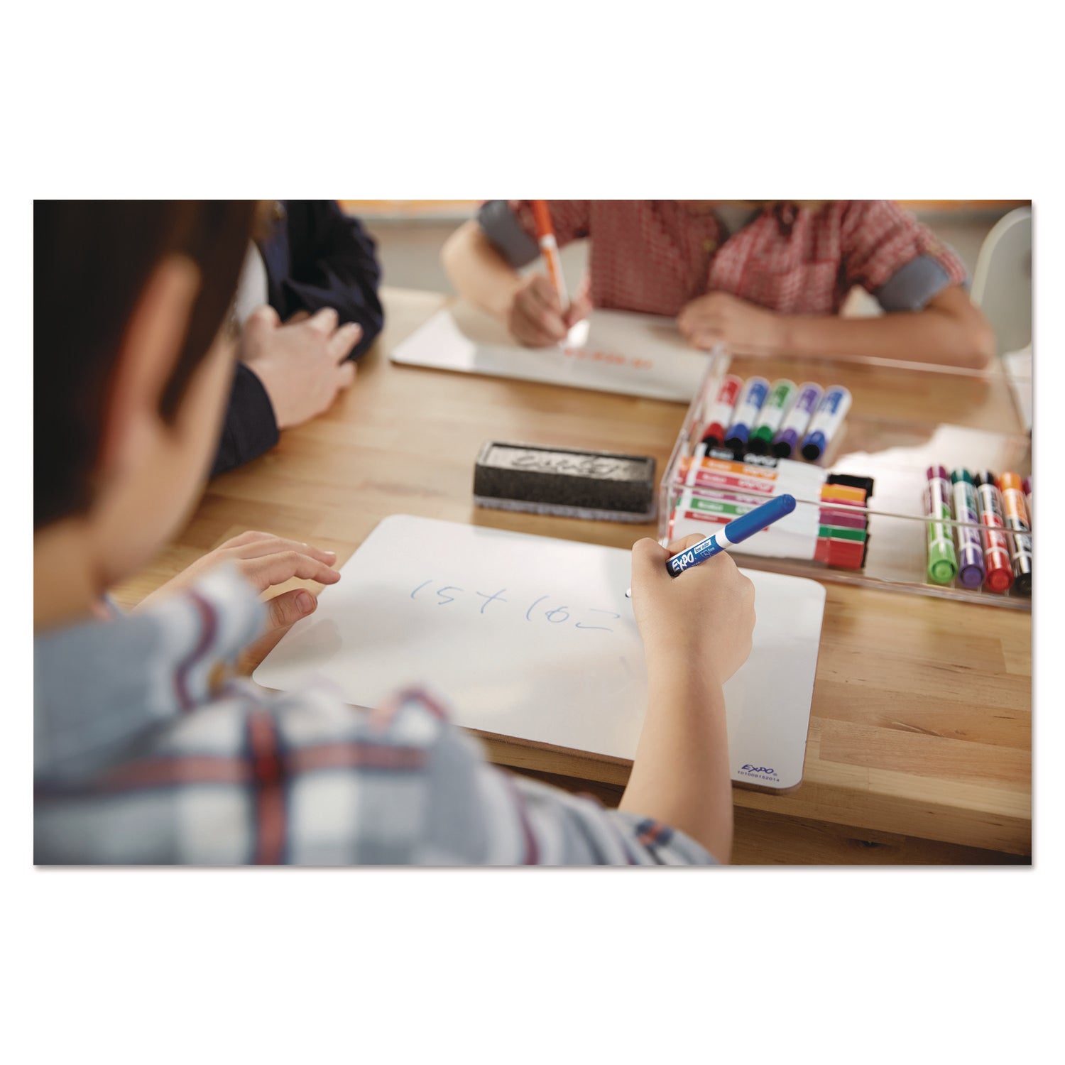 Expo Low-Odor Dry Erase Markers, Fine Point, Red Ink, Erasable, 1 Dozen