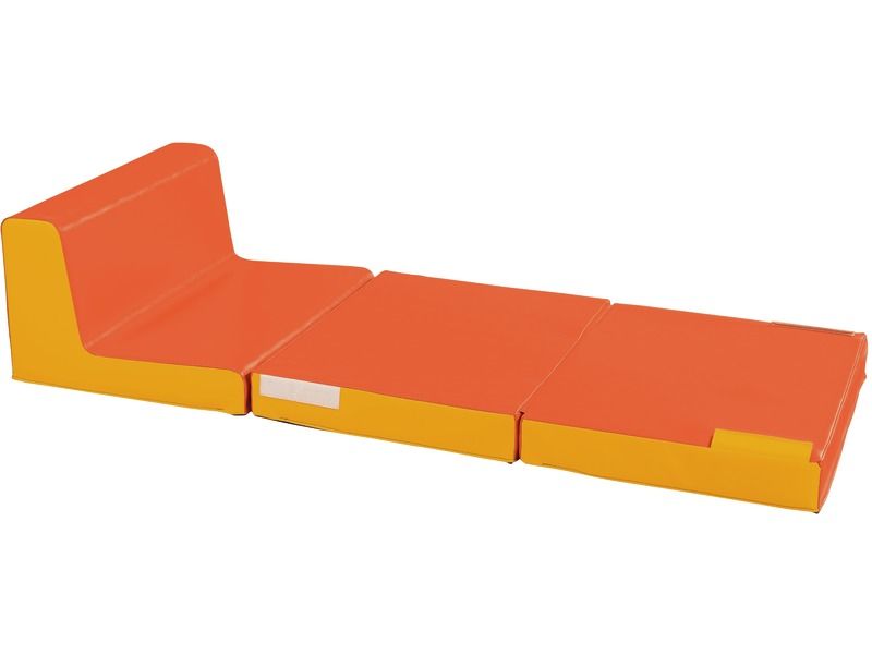 Convertible Low Chair - Orange/Light Orange