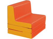 Convertible Low Chair - Orange/Light Orange