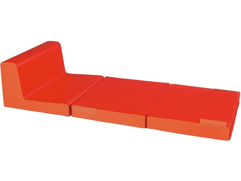 Convertible Low Chair - Red/Orange
