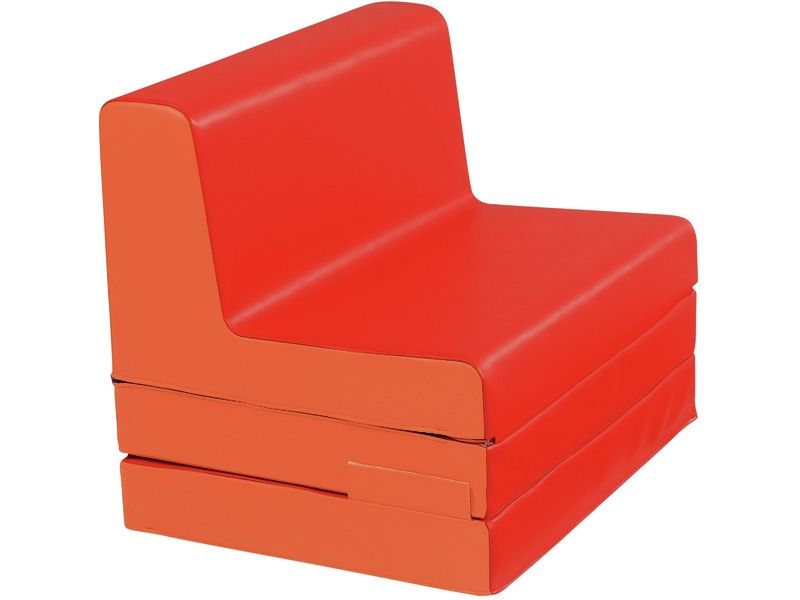 Convertible Low Chair - Red/Orange
