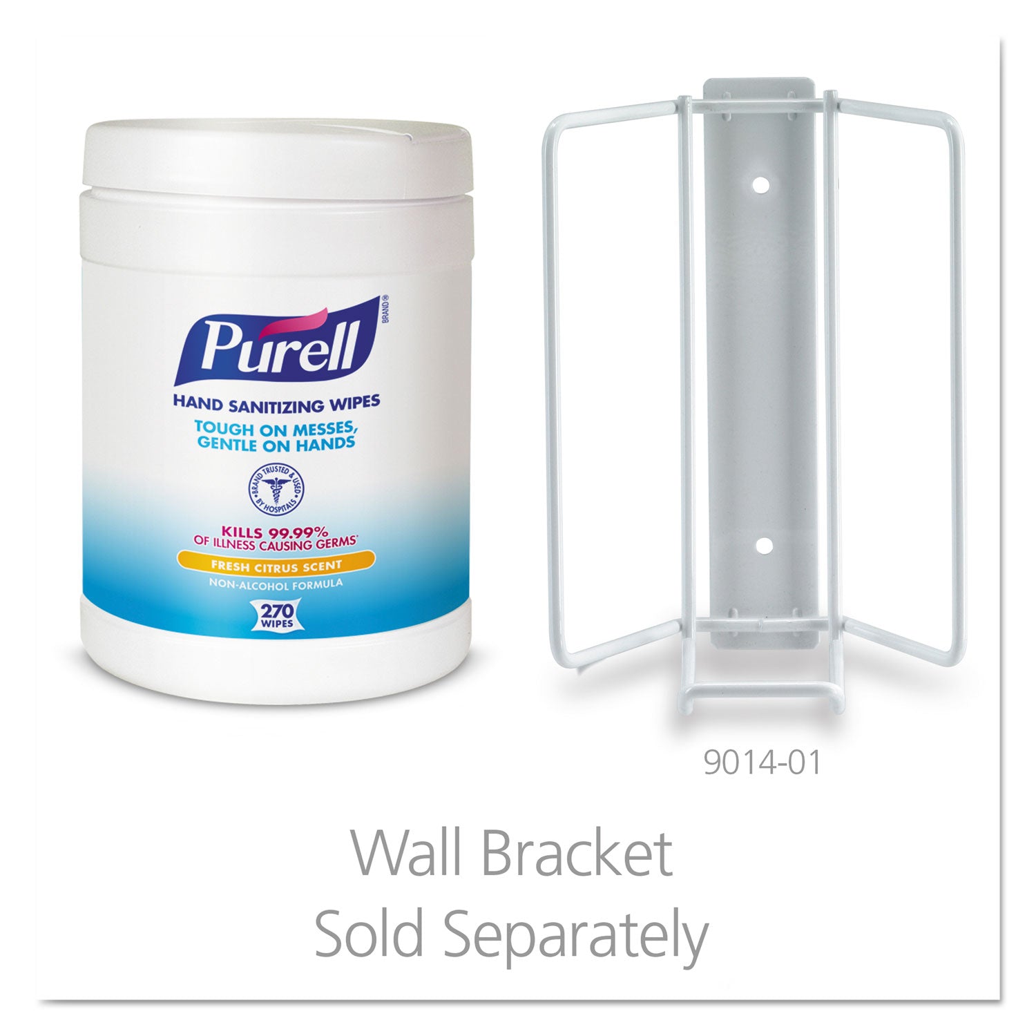 PURELL&reg; Sanitizing Wipes - WhiteTub - 270/Tub - 6 / Carton
