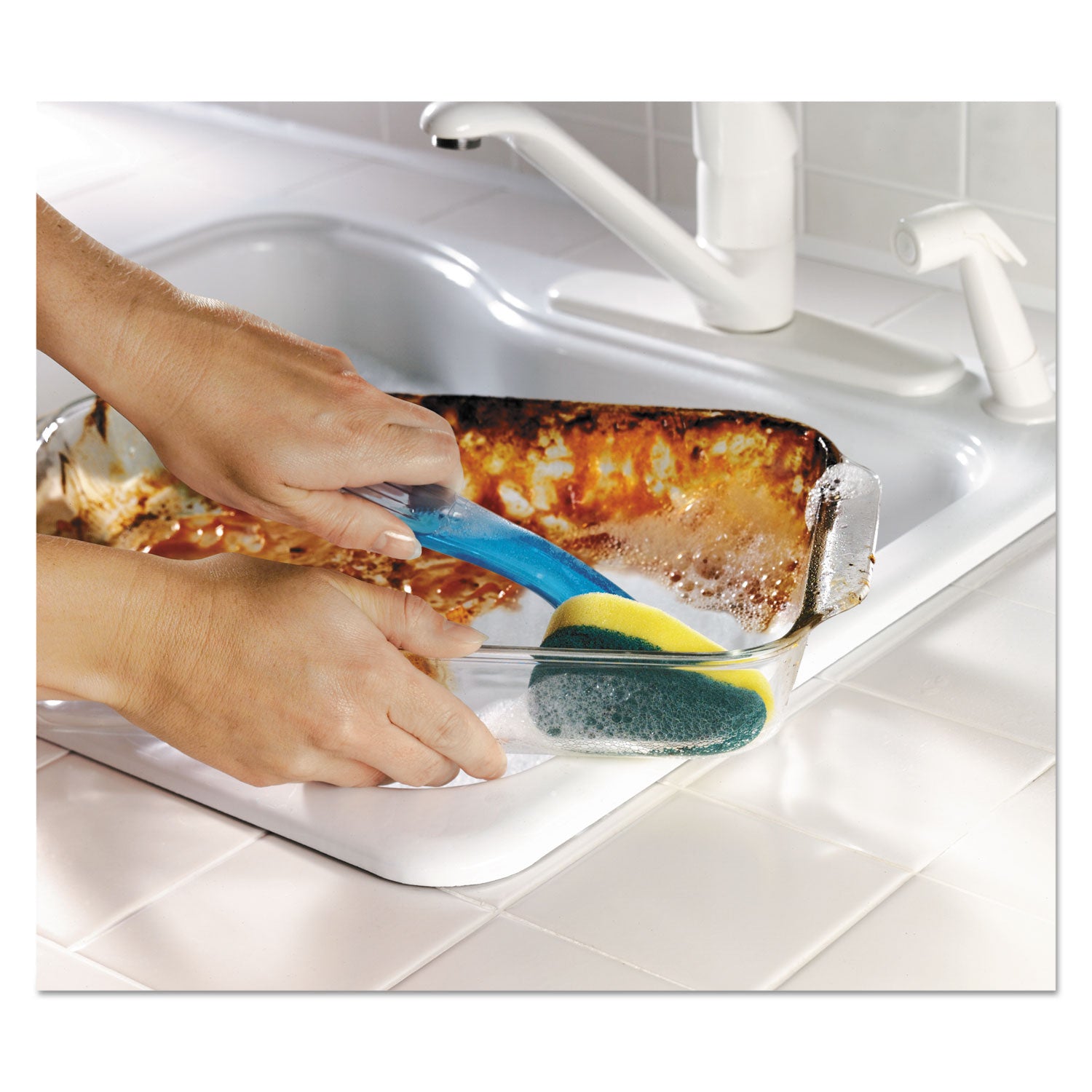 Scotch-Brite Heavy-Duty Dishwand - 1 Each - Plastic - Green