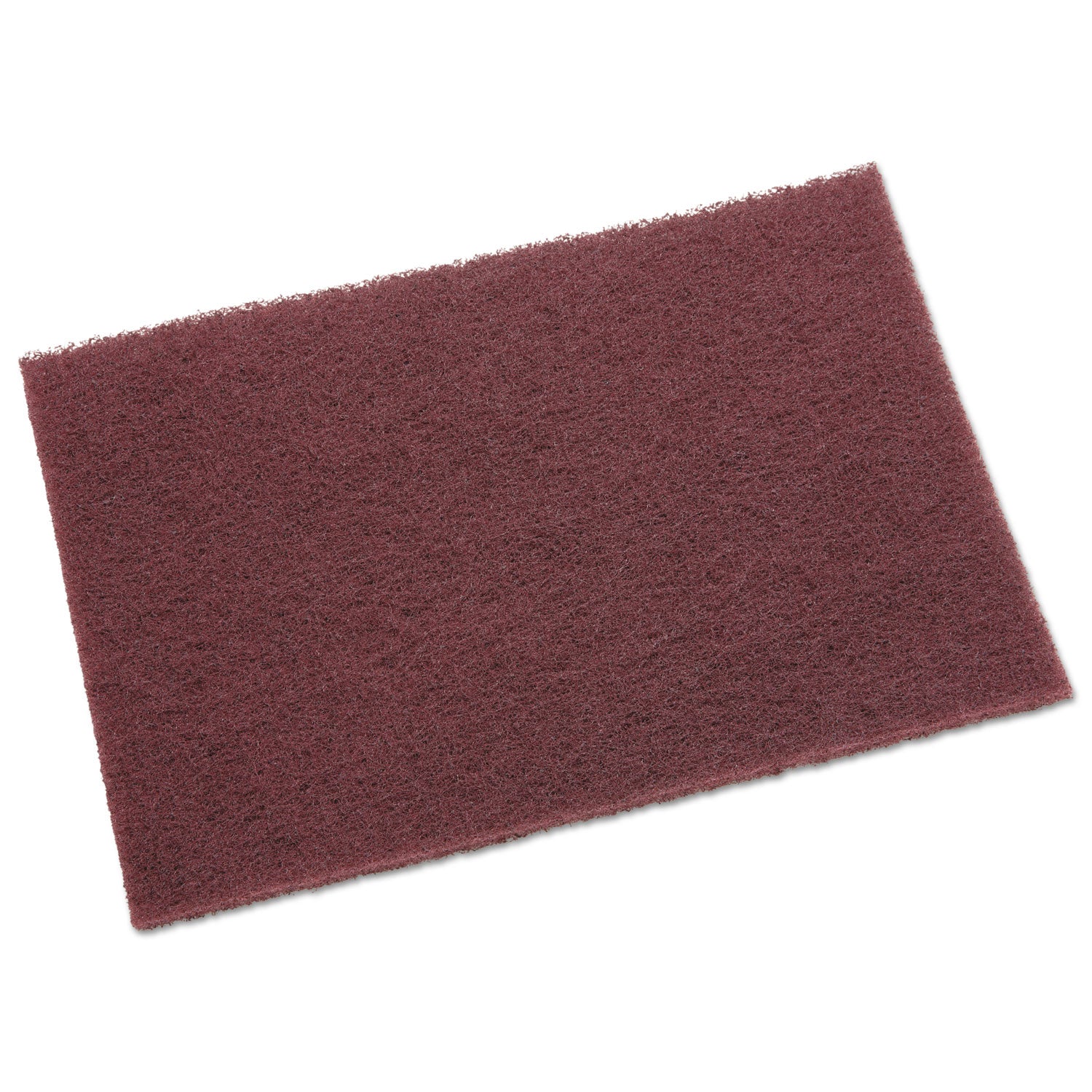 6" Width x 0.25" Depth x 9" Length - Multipurpose, Multi Surface - Wood, Ceramic Tile, Rubber Floor - Reusable, Flexible, Abrasive, Durable - Nylon, Synthetic Fiber - Maroon - 20/Box - 3 / Carton