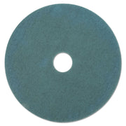 Ultra High-Speed Floor Burnishing Pads 3100, 27" Diameter, Aqua, 5/carton