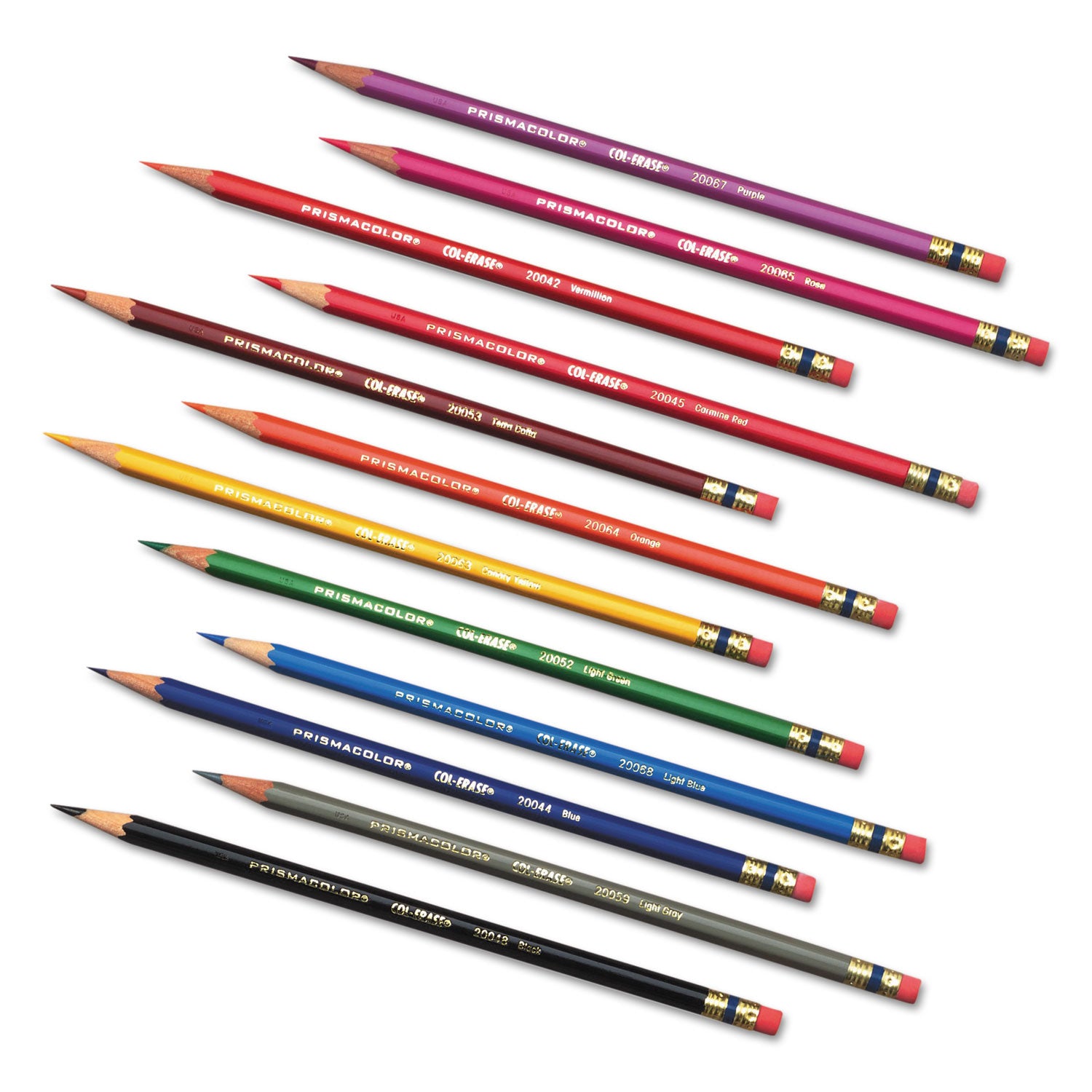 Prismacolor Col-Erase Colored Pencils - Assorted Lead - Assorted Barrel - 24 / Set