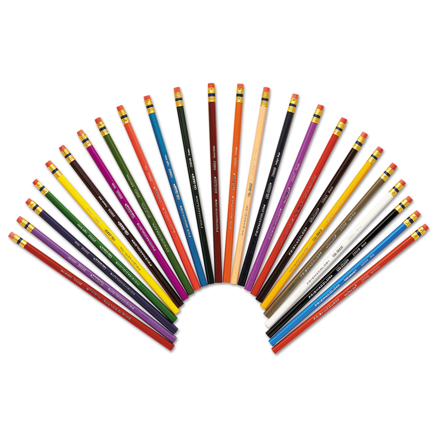 Prismacolor Col-Erase Colored Pencils - Assorted Lead - Assorted Barrel - 24 / Set