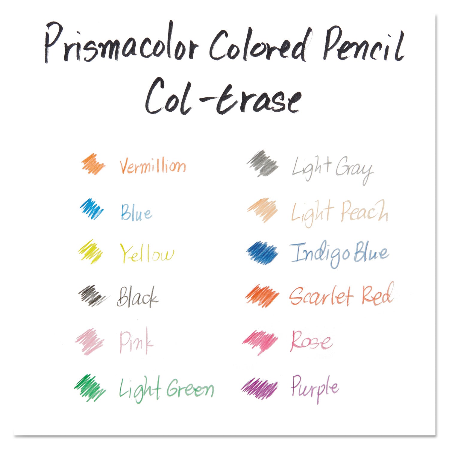 Prismacolor Col-Erase Colored Pencils - Assorted Lead - Assorted Barrel - 24 / Set