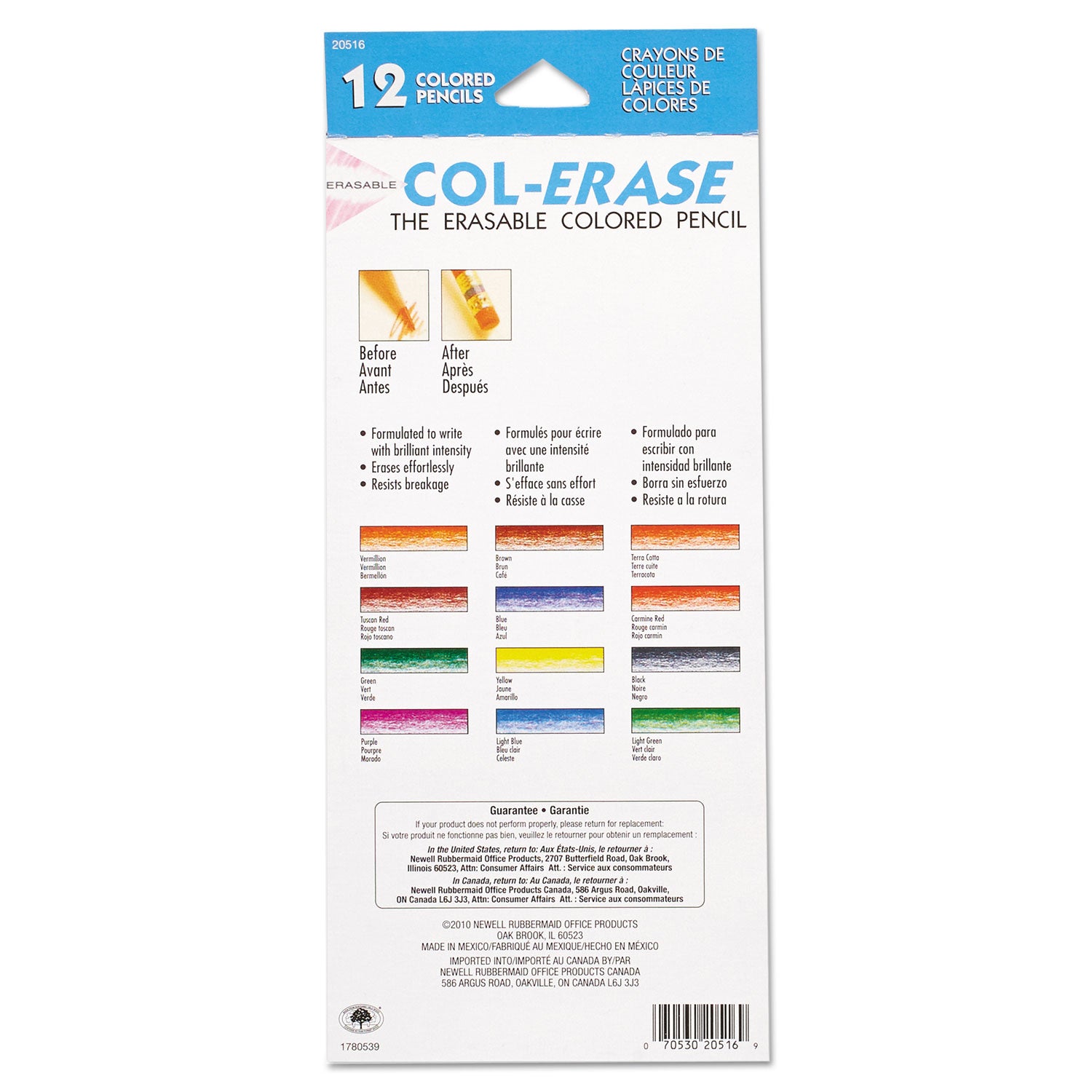 Tuscan Red, Terracotta, Blue, Carmine Red Lead - Assorted Barrel - 12 / Set