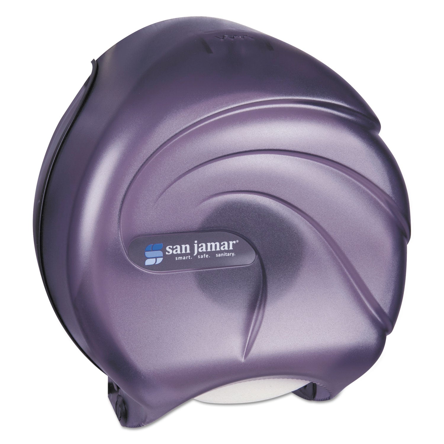 Roll Dispenser - 1 x Roll - 12" Height x 10.3" Width x 5.6" Depth - Plastic - Black Pearl - Durable, Break Resistant, Key Lock, Long Lasting, Damage Resistant - 1 Each