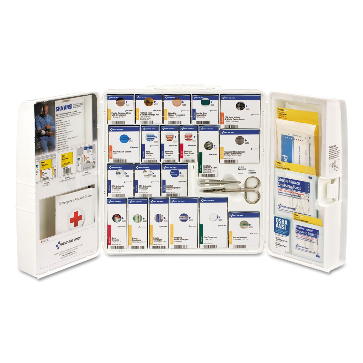 203 x Piece(s) For 50 x Individual(s) - Plastic Case - White - 1 Kit