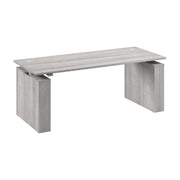 Bush Business Furniture Stratus&nbsp;72W x&nbsp;30D Electric Height Adjustable Standing Desk in Platinum Gray with Metallic Gray Base - 71.02" Width x 29.37" Depth x 27.44" Height