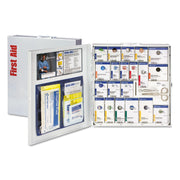 SmartCompliance General Business First Aid Station for 50 People, No Medication, 202 Pieces, Metal Case
