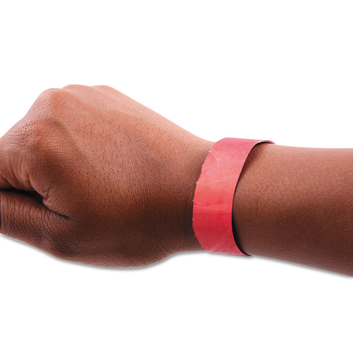 Sequentially Numbered Security Wristbands, 3/4", Red, Pack of 100