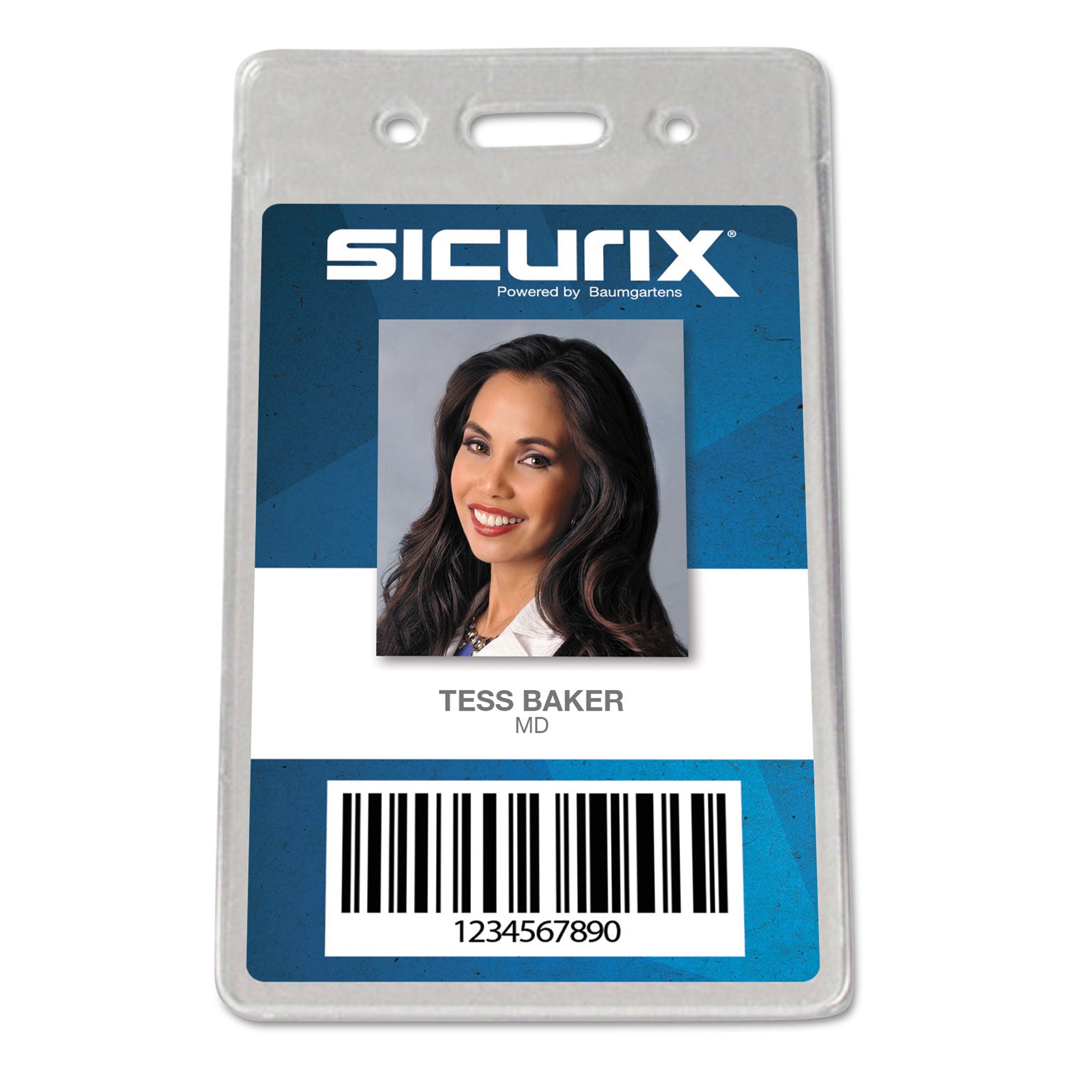 Proximity Badge Holders, Vertical, Clear, Pack of 50