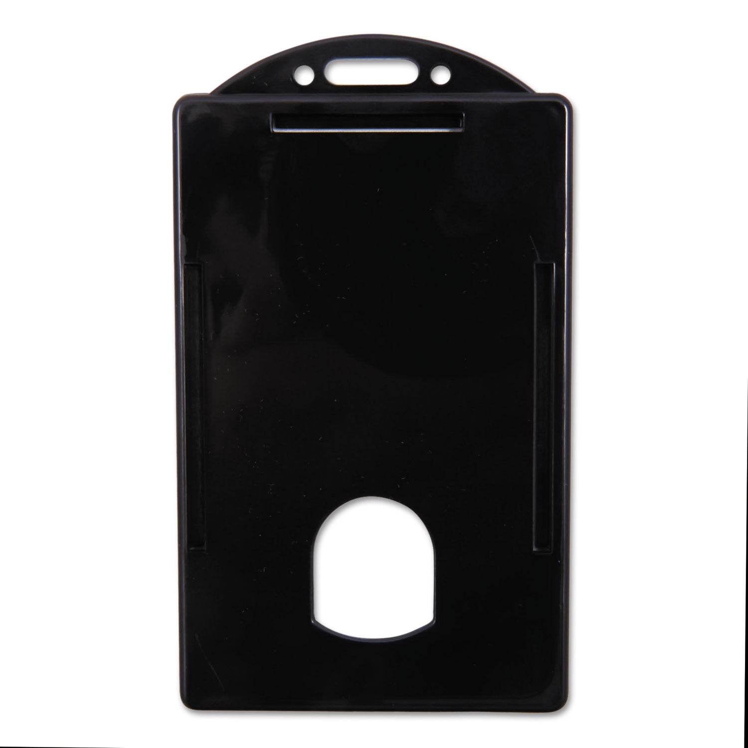 Badge Dispensers, Vertical, Black, Pack of 25