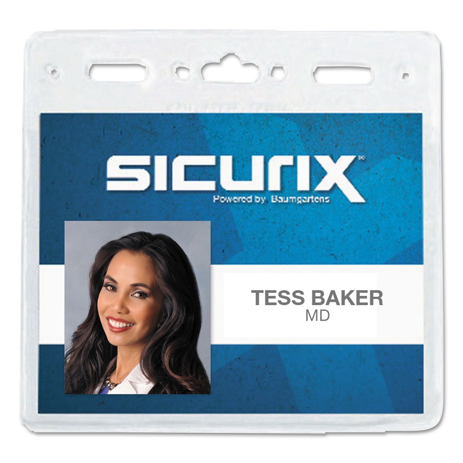 Standard Vinyl Badge Holder, Horizontal, 4" x 3", Pack of 50